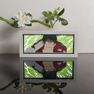Caja DE LUZ DE Anime 3D personalizada, decoración de dormitorio infantil, luces de sombra de <span class=keywords><strong>Manga</strong></span>, luces nocturnas talladas, regalos promocionales - Product Image 3