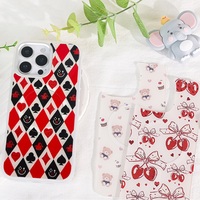 Coque de téléphone à panneau arrière magnétique remplaçable pour Iphone17/17pro/17promax/17air avec les cartes à jouer colorées dorées