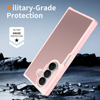 Étui pour Samsung Z Fold 7 8 Ultra, étui de téléphone portable personnalisé antichoc pour femmes et filles, rose, toucher doux et soyeux, coque de téléphone translucide
