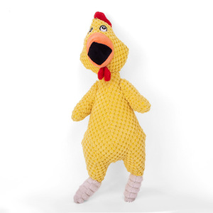 Pet Plush Toy Cat Dog Puzzle Toy Cute <strong>Chicken</strong> Bite Resistant Interactive <strong>Squeaky</strong> Pet Dog Teeth Cleaning Chew Toy Pet Supplies - Product Image 4