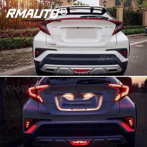 2 pièces Ensemble de feux arrière LED dynamiques traversants pour Toyota CHR 2016-2020, avec DRL, feux de freinage, feux de recul et clignotants dynamiques - Product Image 6