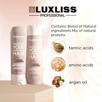 Shampoo lissant Luxliss Tanino, traitement à la kératine protéinée, réparation des dommages, soin capillaire professionnel, shampooing Nano Plastia pour soins capillaires