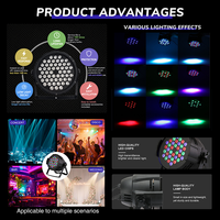 Équipement d'éclairage de scène DMX512 RGBW 4-en-1 en ABS et aluminium, divers styles, 10W 20W 30W 60W 180W, pour mariage, bar, discothèque, fête, projecteur LED Par