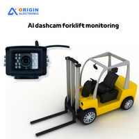 Caméra de sécurité pour chariot élévateur 4G GPS BSD, détection de piétons, surveillance par IA, enregistreur vidéo, dashcam, angle de 120 degrés, étanche, vision nocturne
