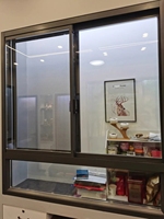 Puertas y Ventanas Corredizas de Aluminio para Sala de Estar, Puertas y Ventanas Horizontales de Aluminio con Doble Acristalamiento, Personalizables