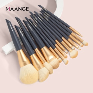 MAANGE-brocha <span class=keywords><strong>de</strong></span> maquillaje con logotipo personalizado, conjunto <span class=keywords><strong>de</strong></span> brochas cosméticas <span class=keywords><strong>de</strong></span> nailon vegana, bajo pedido mínimo, 14 Uds. - Product Image 3