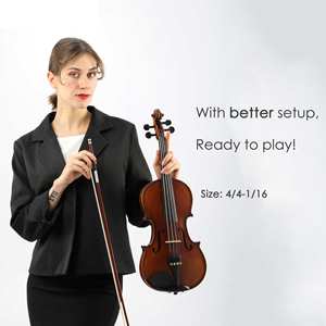 <span class=keywords><strong>Violon</strong></span> artisanal de qualité supérieure à vendre Étui rigide chinois oblong Côtes de <span class=keywords><strong>violon</strong></span> débutant Érable flammé - Product Image 5