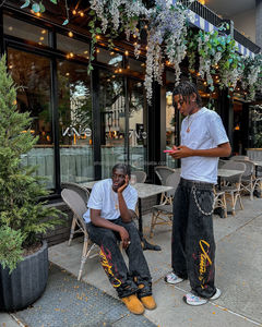 Quảng Châu shangshang công nghiệp tùy chỉnh Heavyweight axit rửa dày vòng eo đau khổ pháp Terry bông Sweatpants - Product Image 6