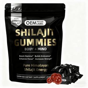 Oem Halal Shilajit Gummies Met Ashwagandha, Honing Pure Himalayan Shilajit Gold Gummies 3000Mg Voor Energie En Immuniteitsondersteuning - Product Image 1