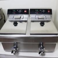 2025 Prix Offres Spéciales En Acier Inoxydable Friteuse Équipement De Cuisine Commerciale Double Réservoirs 12L Friteuse Électrique pour Restaurant