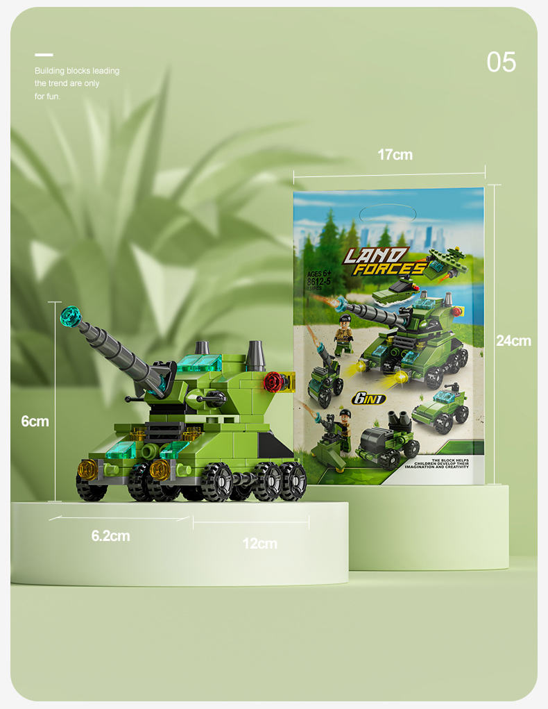 8612-5 land force 6 in 1 138pcs