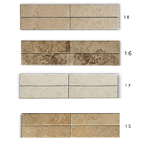 Carreaux imitation pierre calcaire pour salles de bain, cafés, cours, magasins de vêtements - Carreaux de sol et de mur d'accentuation
