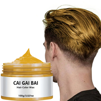 Coloration capillaire temporaire de marque personnalisée, cire pour peinture à l'argile, teinture mate pour les cheveux, cire de couleur pour fête, pommade pour cheveux