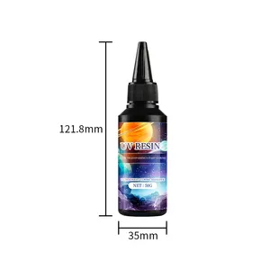 DIY takı yapımı için şeffaf tutkal toptan şeffaf UV reçine 50g uv reçine zanaat uv tutkal