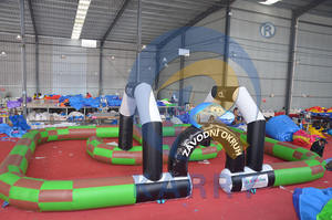 Детская гоночная надувная игровая дорожка для картинга, бампер, гоночная арочная трасса, надувная гоночная трасса - Product Image 6