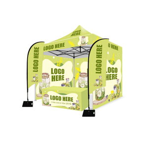 Tienda plegable de techo con dosel resistente al agua para publicidad exterior con logotipo portátil de la mejor calidad con paredes y banderas - Product Image 3