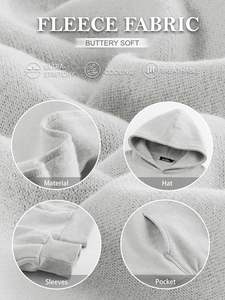 Sweats à capuche surdimensionnés pour femmes Sweats polaires Pulls à manches longues Pull Tenues d'automne avec poche - Product Image 5