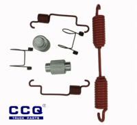 Kit de réparation de plaquettes de frein CQFN American Trailer 4707 pour tambour de frein de remorque - Système de freinage robuste en acier inoxydable - Garantie 12 mois