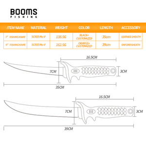 For <b>Fishing</b> Customized Stainless Steel 7/9inch Serrated Flex Blade Black/Red & Portable Lake River Fillet Knife - Product Image 2