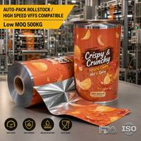 BOPP VMPET PE voedselveilige zachte bedrukte rolfolie voor automatische verpakkingslijnen van gepofte snacks, aardappelchips en kussenvormige verpakkingen