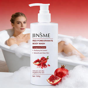 Gel douche anti-âge à la grenade OEM ODM 500 ml, éclaircissant, nourrissant, hydratant, nettoyage doux pour tous les types de peau - Product Image 4