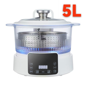 Autocuiseur multifonction 5L de haute qualité à faible teneur en sucre, en acier inoxydable de qualité alimentaire, avec fonction de contrôle en anglais, modèle HE04-5L, pour cuisson à la vapeur et friture - Product Image 5