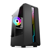 Factory Customized Impact Pc Pink Computer Case Sea View Room Micro ATX/ITX Gaming & Towers Case Mini Empty Pc Computer Case