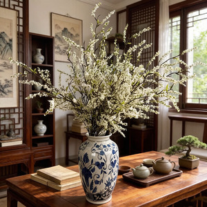 Nouvelle branche de saule artificielle 2026, fleur <span class=keywords><strong>blanche</strong></span> réaliste de Spirea, fausse fleur pour <span class=keywords><strong>la</strong></span> maison, les mariages, les bureaux et les arrangements floraux - Product Image 1