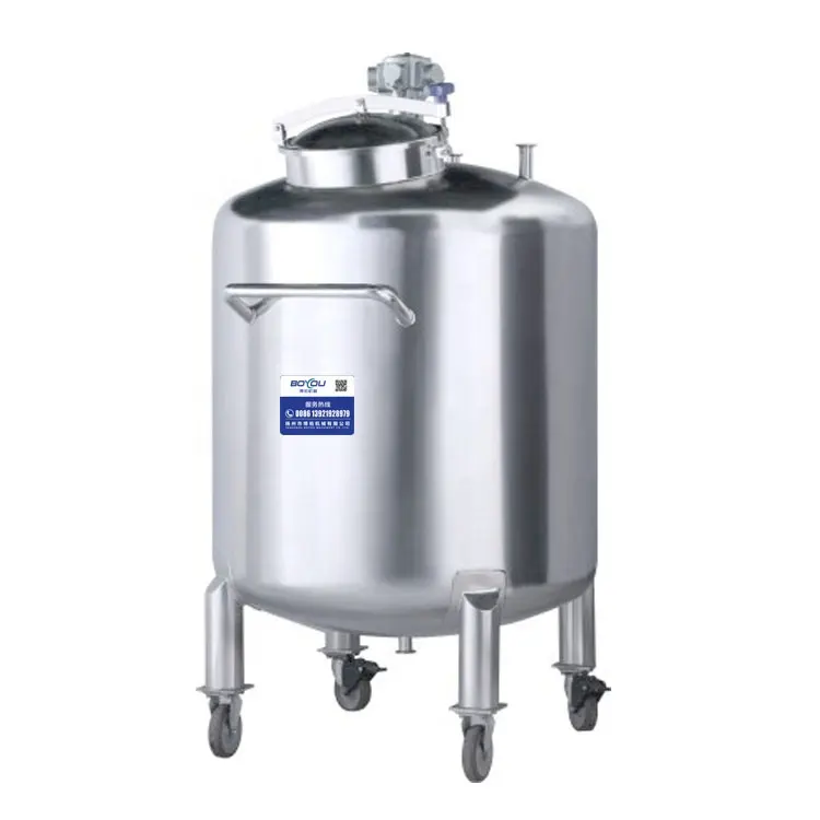 Serbatoio miscelatore pneumatico in acciaio inossidabile da 200 litri per macchina per la produzione di frullatore di sapone liquido detergente per lavaggio liquido