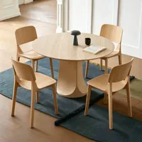 Table et chaises de salle à manger en bois massif nordique, chaise en bois simple avec dossier, chaises de bureau pour usage domestique, chaises pour salon de thé