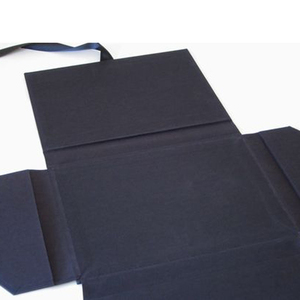 Carpeta <span class=keywords><strong>de</strong></span> Archivos <span class=keywords><strong>de</strong></span> Cartón Negro <span class=keywords><strong>de</strong></span> Lujo <span class=keywords><strong>de</strong></span> Gran Volumen y Alta Calidad, Personalizada con Cinta e Impresión UV - Product Image 3