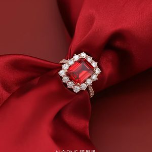 Bán buôn bộ sưu tập của tổng hợp lỏng đá quý <span class=keywords><strong>ruby</strong></span> hình bầu dục cắt 8 mét chiều cao xử lý nhiệt phòng thí nghiệm Grown đối với trang sức làm - Product Image 5