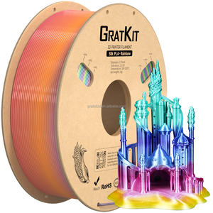 Gratkit 2024 Nieuw Product Zijde Regenboog Pla Filament 1.75Mm 1Kg Spoel - Product Image 1