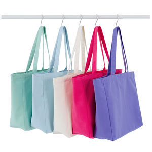 Sac fourre-tout en toile épaisse de qualité supérieure, sac de shopping, design structuré avec doubles poignées pour les articles lourds - Product Image 2