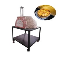 Four à pizza au bois à granulés pour jardin extérieur, nouveau design, avec pierre à pizza, four à barbecue en briques