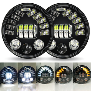 Phụ Kiện Xe Hơi 2024 7 inch <span class=keywords><strong>LED</strong></span> đèn pha cho 2004-2022 Jeep Grand Cherokee giới hạn 7 "cho xe máy <span class=keywords><strong>Led</strong></span> Đèn Pha - Product Image 2