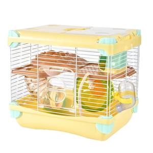 Petite cage à <span class=keywords><strong>hamster</strong></span> en plastique à trois niveaux et villa avec tunnel jouet et maison de nid - Product Image 5