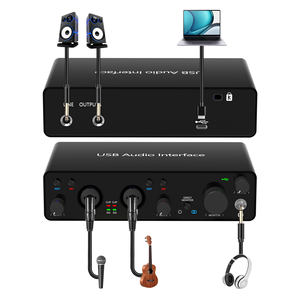 Ensemble complet de microphone à condensateur de studio professionnel, <span class=keywords><strong>casque</strong></span>, interface audio USB, carte son, kit d'enregistrement de podcast - Product Image 3