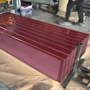 Tôle de toit en acier inoxydable Offre Spéciale de haute qualité 0.45mm galvanisé couleur enduit tôle ondulée prix de la plaque de toiture - Product Image 1