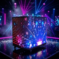 Panneaux d'écran vidéo LED en promotion, écran LED flexible pour cabine de DJ. Écran LED personnalisé pour cabine DJ, scène d'événement
