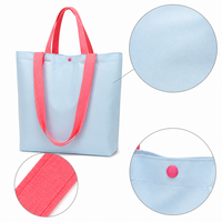 Sac fourre-tout personnalisé en toile de polyester, vente en gros, logo personnalisé, sac de shopping réutilisable écologique, fabricant OEM