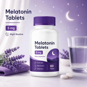 Offre Spéciale – Comprimés de Mélatonine Liposomale Végétalienne Naturelle à Faible Teneur en Sucre et Sans Gluten pour Adultes, 3mg/5mg/10mg, Aide au Sommeil, 60 Comprimés - Product Image 3