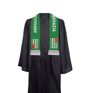Nouveau produit : Écharpes personnalisées avec le drapeau de l'Abkhazie, caractéristiques de l'Abkhazie, pour les fans et les clubs de supporters - Product Image 1