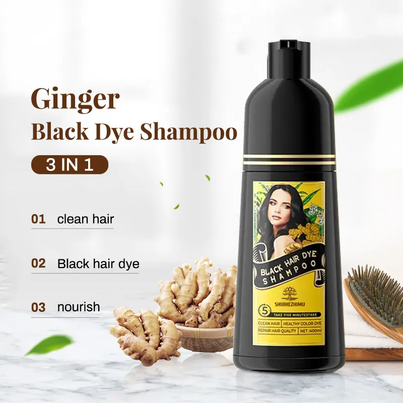 Hot Selling Natural Shampoo Collageen Custom Haarverf Zwart En Kleur Haarverf Shampoo