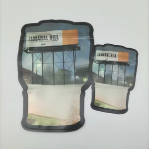 Pochette à fermeture éclair réutilisable personnalisée, <span class=keywords><strong>sac</strong></span> de <span class=keywords><strong>mylar</strong></span> de forme unique et anti-odeur pour les aliments imprimé avec <span class=keywords><strong>sac</strong></span> en plastique de forme spéciale - Product Image 5