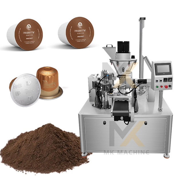 Fully Automatic Coffee Pod Nespresso K Cup Coffee Powder Espresso Coffee Capsule Filling and Sealing Machine
