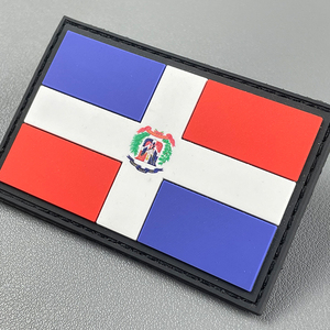 Parche de Bandera de Dominica de PVC de Goma, Nuevo, Alta Calidad, Colores Personalizados Disponibles - Product Image 1