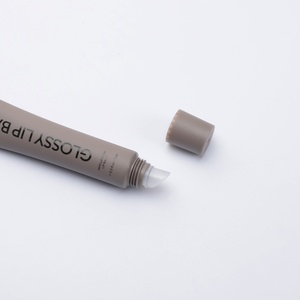 Wholesale Custom Color Size 15Ml Lip Balm Serum Cream <b>Tubes</b> With Brush Silicone Head <b>Plastic</b> Cosmetic Soft Squeeze <b>Tube</b> - Product Image 2