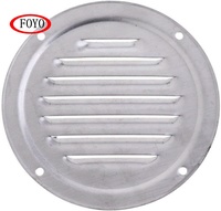Ventilation à persiennes rondes FOYO en acier inoxydable 304, bonne ventilation et forte résistance à la corrosion pour accessoires de bateau/yacht/kayak.