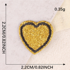 Tùy Chỉnh Mini Sao Trái Tim Thiết Kế Thêu Long Lanh Các Bản Vá Lỗi Tự Dính Cho Điện Thoại Di Động Trường Hợp Làm Đồ Trang Sức - Product Image 5